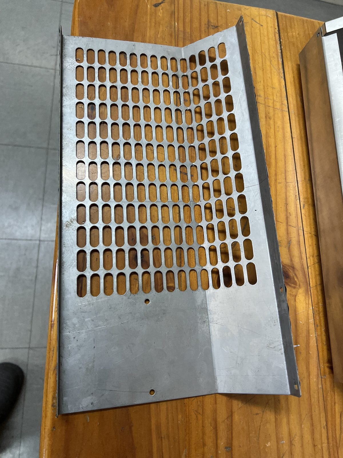 Stainless steel perforated ventilation grille